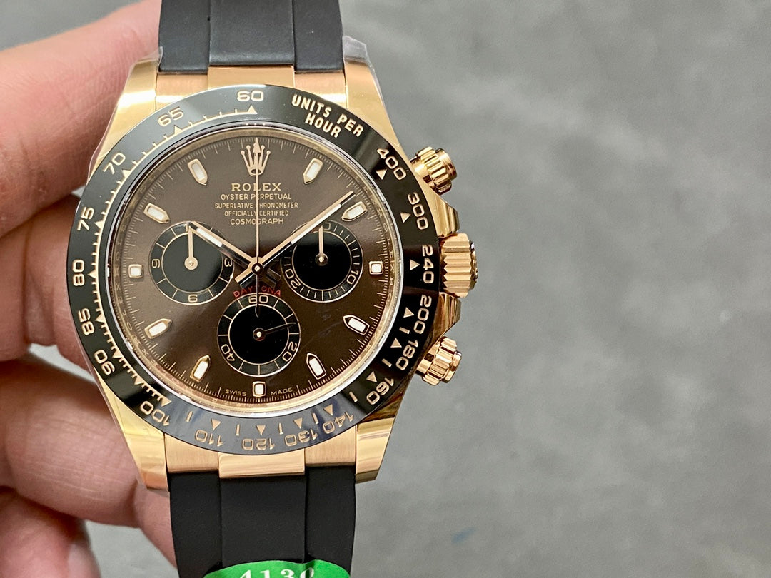 Lyx Chronograph Sportklocka med gummiband