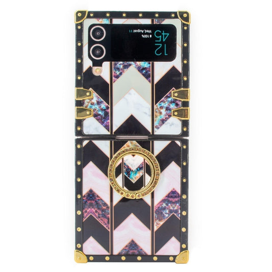 Samsung Galaxy Z Flip6/5/4/3 5G -neliökotelo "Kloriittirengas"