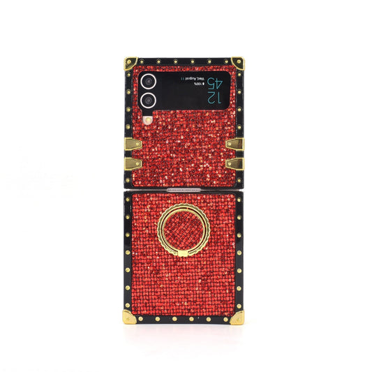 Samsung Galaxy Z Flip6/5/4/3 5G neliökotelo "Ruby Ring"