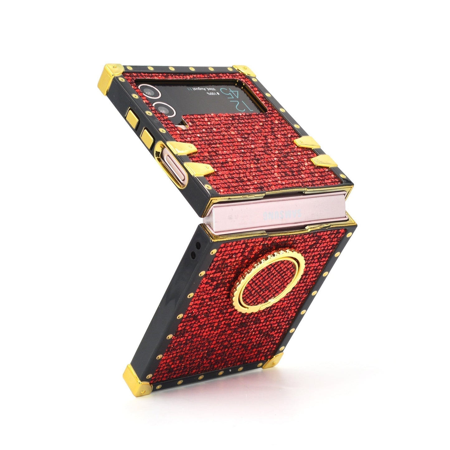 Samsung Galaxy Z Flip6/5/4/3 5G neliökotelo "Ruby Ring"