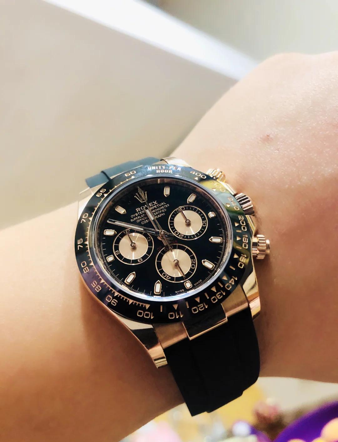 Lyx Chronograph Sportklocka med gummiband